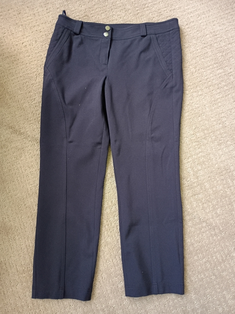 Basler Navy Trousers - Size 44 - US 12